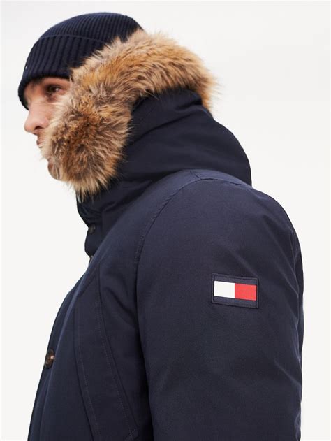 tommy hilfiger winter jacket|tommy hilfiger suede jacket.